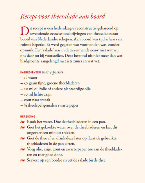recept voor salade van theebladeren